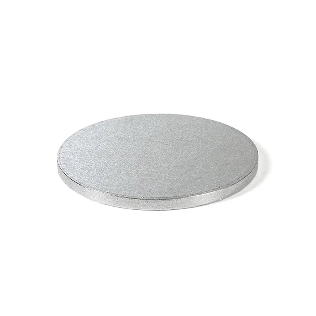 CAKE BOARD TONDO DECORA ARGENTO 25 CM X H 1,2 CM - Sweet Sweet Way Ostia (5313821933734)