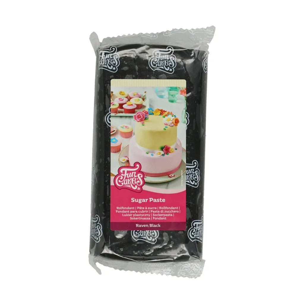 PASTA DI ZUCCHERO RAVEN BLACK FUNCAKES 1 KG - Sweet Sweet Way Ostia (6980055433382)