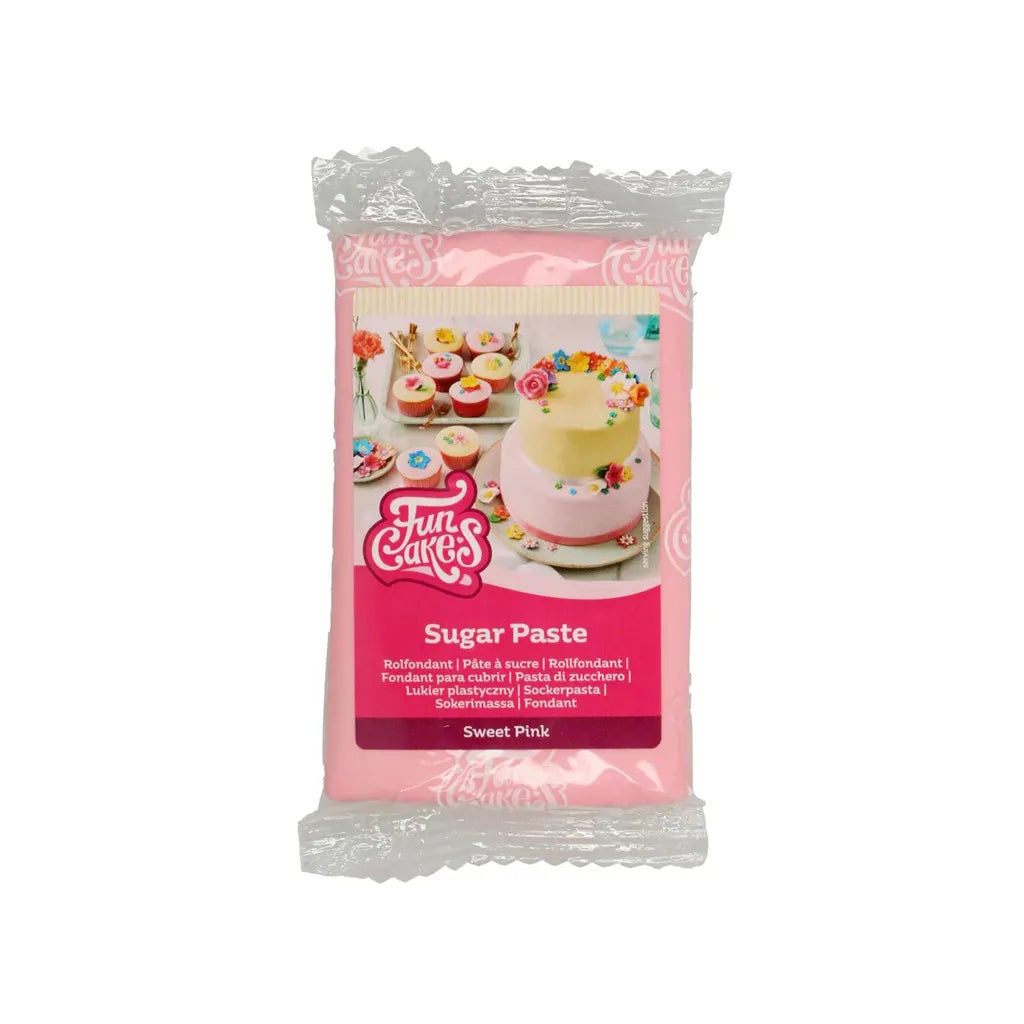 PASTA DI ZUCCHERO SWEET PINK FUNCAKES 250 G - Sweet Sweet Way Ostia (7475746144502)